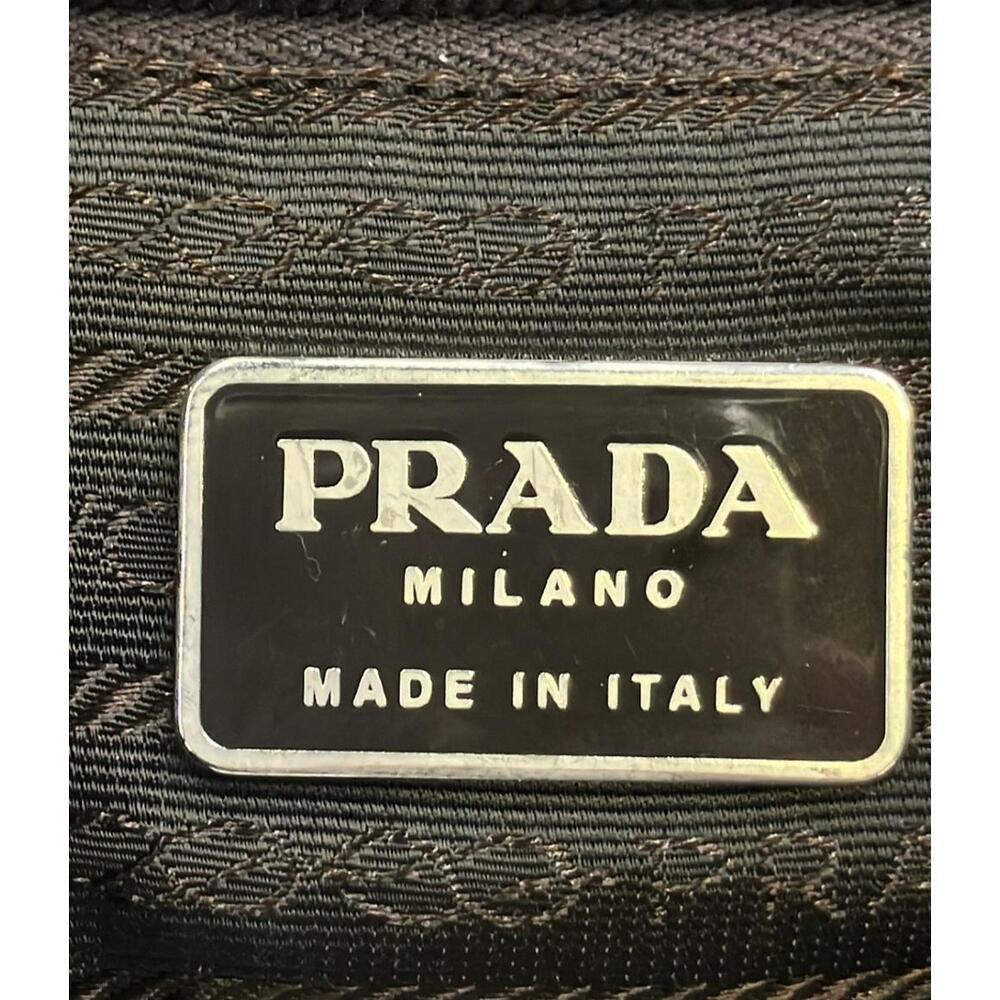 Prada Tessuto leather backpack nylon Vela trim Green - Picture 6 of 6